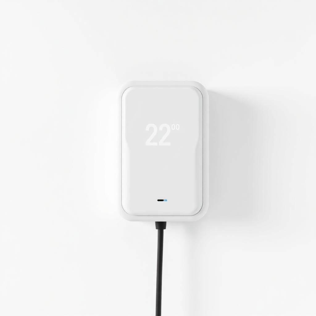 Wall-mounted EV charger connected to an electric car in a garage
