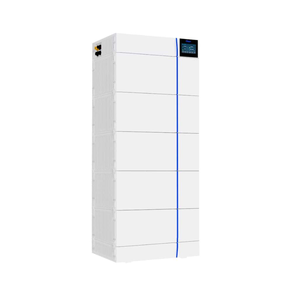 Deye GB-L Pro stacked home battery modules with integrated control unit