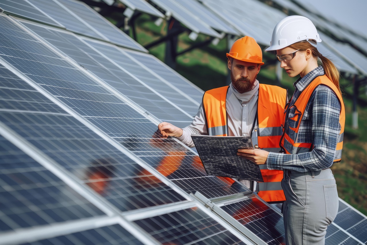 Eletoyia crew installing solar panels